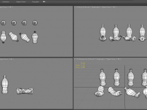 carbonated drinks - coca-cola - soda - recyclable wastes 3D Модель