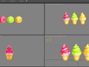 cartoon ice cream 3D Model