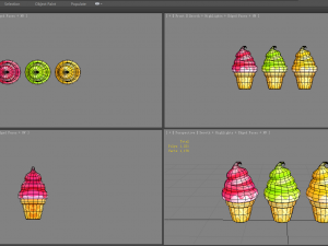 cartoon ice cream 3D Model