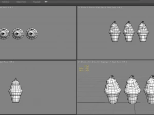 cartoon ice cream 3D Model