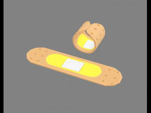 Cartoon-Pflaster 3D Modell