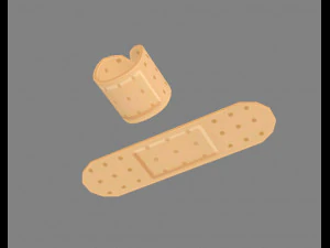cartoon band-aid 3D Model