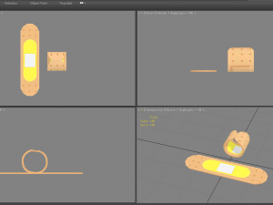cartoon band-aid 3D 模型