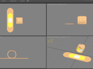 cartoon band-aid 3D Model