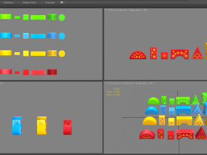cartoon toy color building blocks 3D 模型
