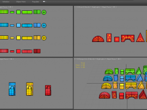 cartoon toy color building blocks 3D 模型