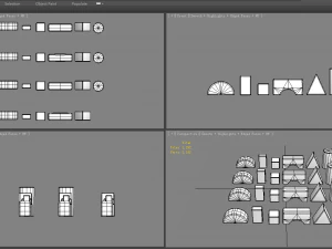 cartoon toy color building blocks 3D Model
