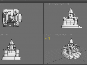 cartoon inflatable castle Modèle 3D