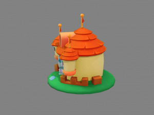cartoon castle 3D Model