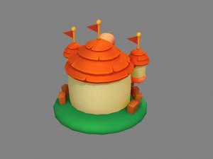 cartoon castle 3D Model