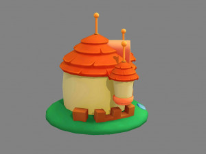 cartoon castle 3D Model