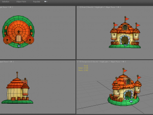 cartoon castle 3D Model