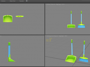 cartoon broom 3D मॉडल