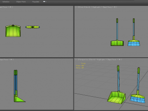 cartoon broom 3D मॉडल