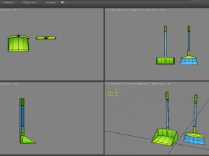 cartoon broom 3D Model