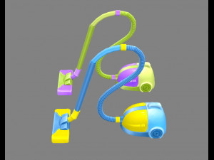 cartoon vacuum cleaner 3D Model