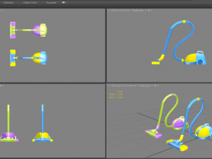 cartoon vacuum cleaner 3D Model