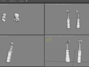 cartoon electric toothbrush 3D Model
