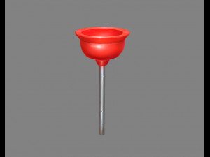 cartoon toilet plunger Modèle 3D