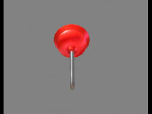 cartoon toilet plunger 3D Model