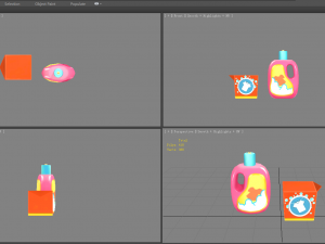 cartoon washing powder and liquid detergent Modello 3D