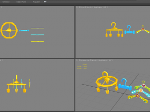 cartoon clothes hangers - clips 3D Model