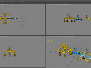 cartoon clothes hangers - clips 3D Model