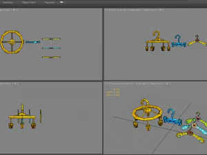 cartoon clothes hangers - clips 3D Model