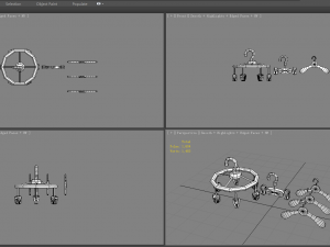 cartoon clothes hangers - clips 3D Model