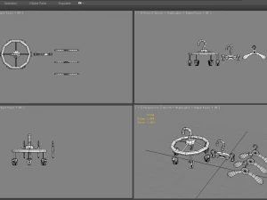 cartoon clothes hangers - clips 3D Model