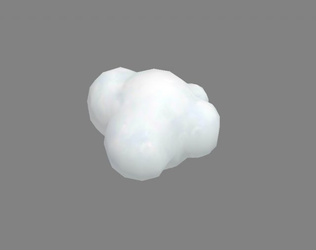 cartoon cloud 3D Model .c4d .max .obj .3ds .fbx .stl .blend 