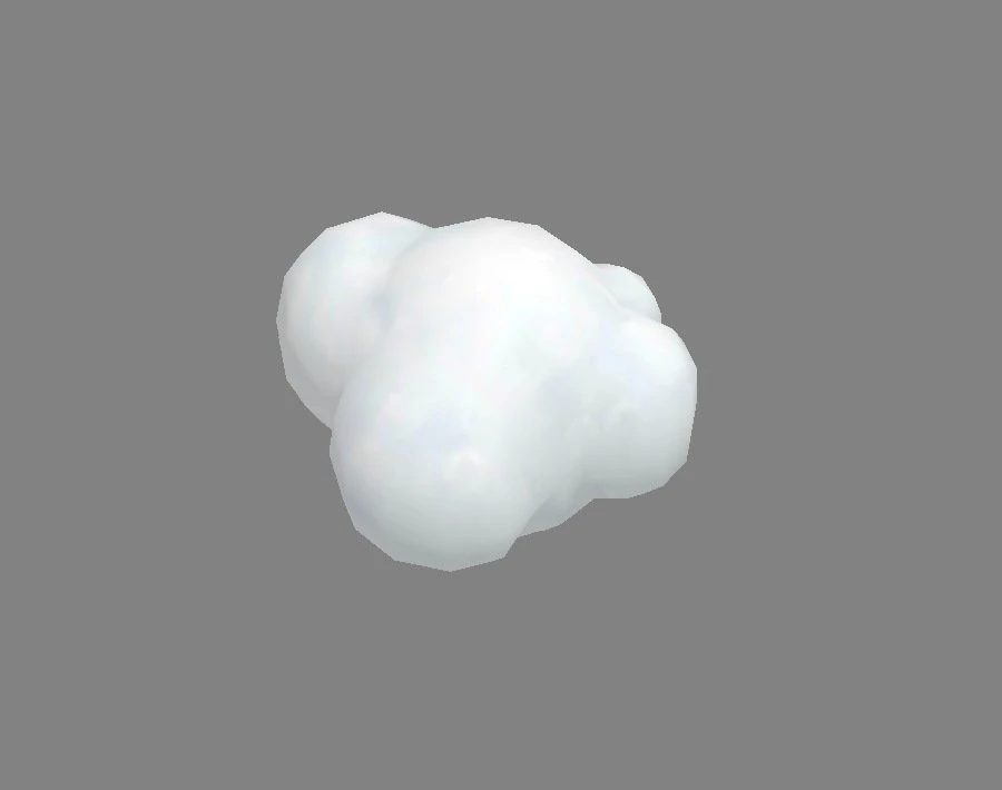 cartoon cloud 3D Model .c4d .max .obj .3ds .fbx .stl .blend 