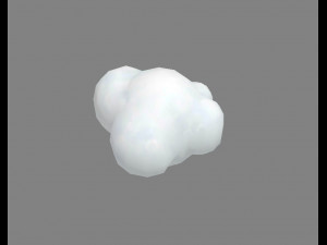 cartoon cloud Modello 3D