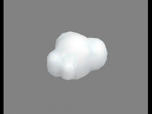 cartoon cloud 3D Model