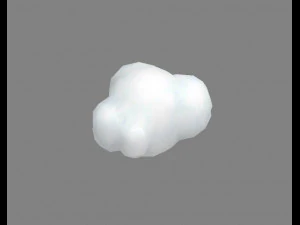 cartoon cloud 3D Model