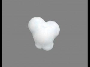 cartoon cloud 3D Model