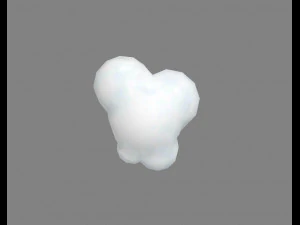 cartoon cloud 3D Model