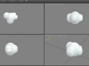 cartoon cloud 3D Model
