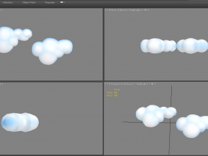 cartoon white clouds 3D Model