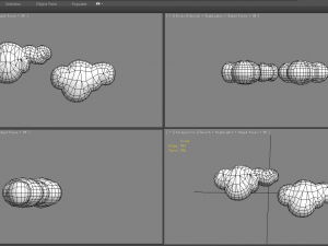 cartoon white clouds 3D Model