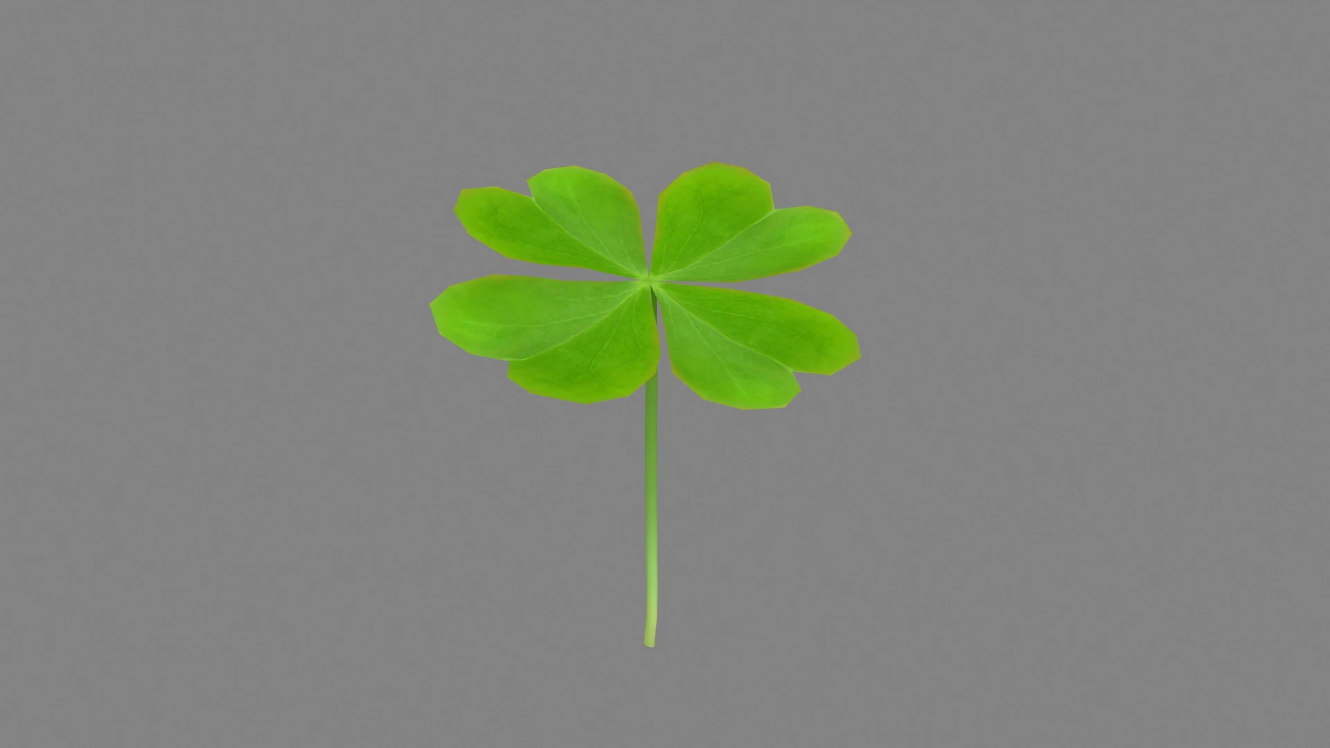 Cartoon shamrock 3D Model .c4d .max .obj .3ds .fbx .stl .blend