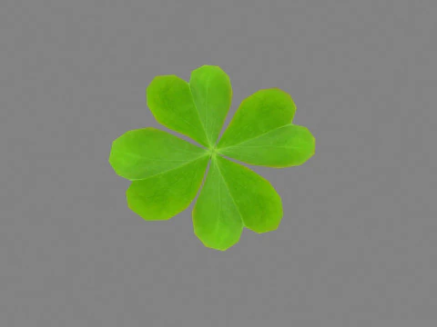 Cartoon shamrock 3D Model