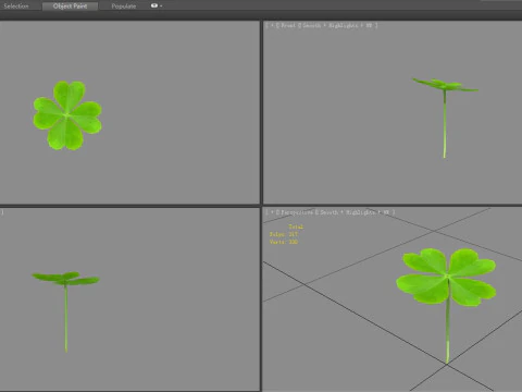 Cartoon shamrock 3D Model