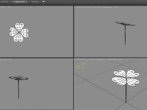 Cartoon shamrock 3D Model