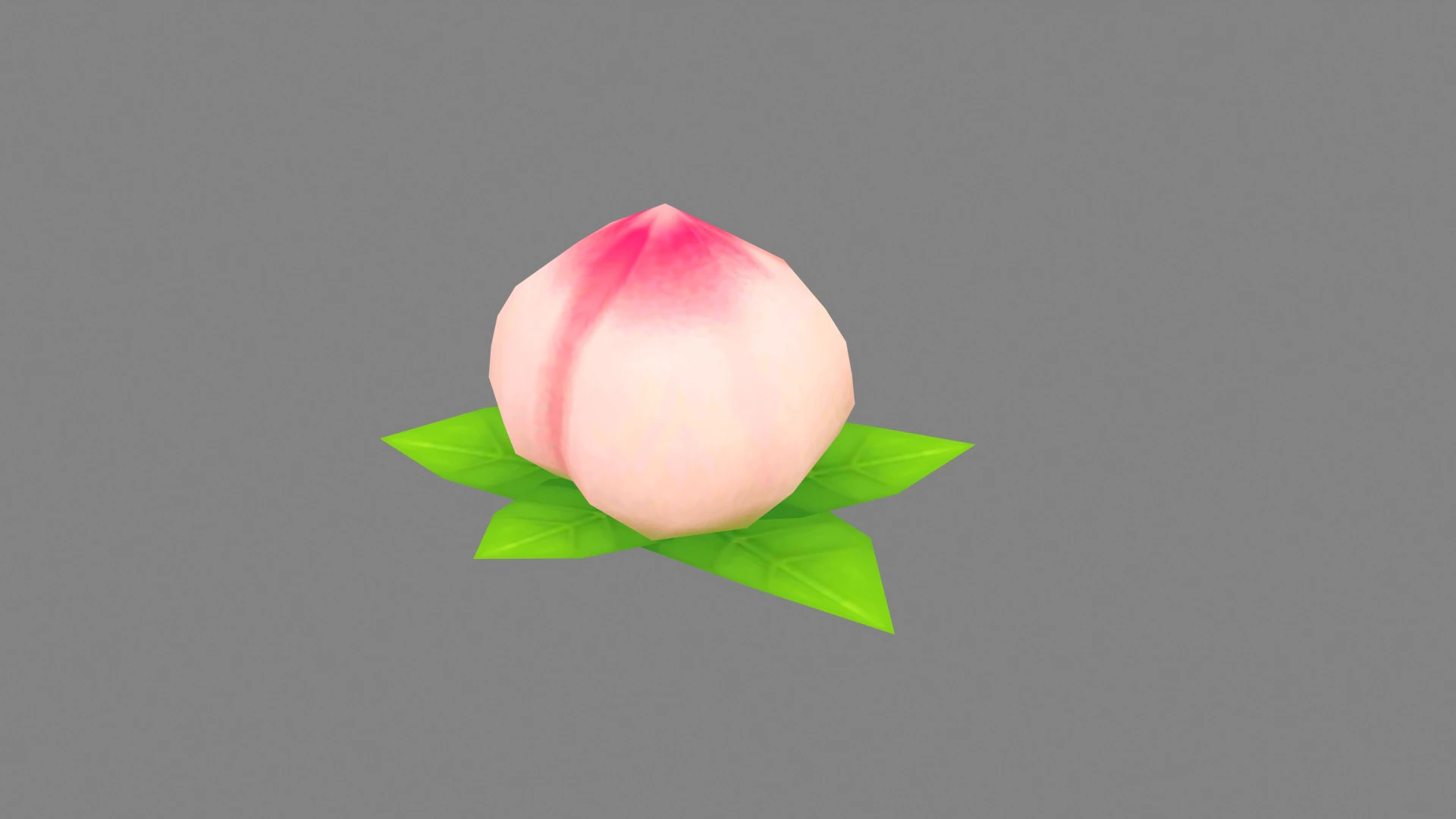 Cartoon peach 3D Model .c4d .max .obj .3ds .fbx .stl .blend 