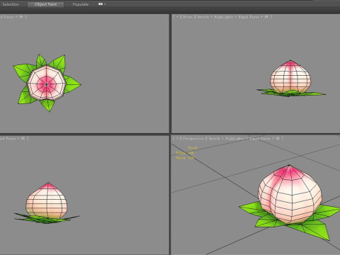 Cartoon peach Modelo 3D