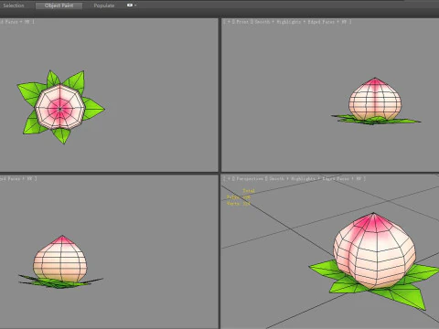 Cartoon peach 3D Model