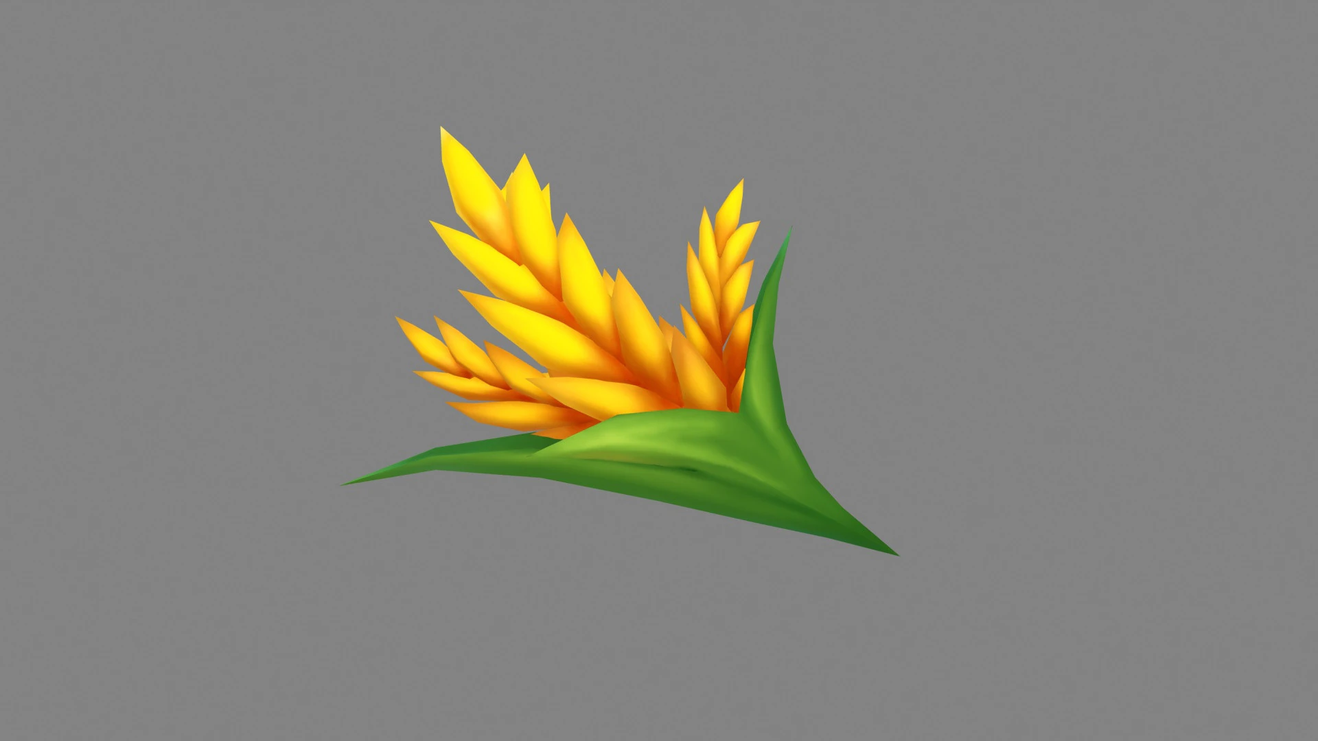 Cartoon ears of wheat - harvest - Farmland crops 3D Model .c4d .max .obj .3ds .fbx .stl .blend 