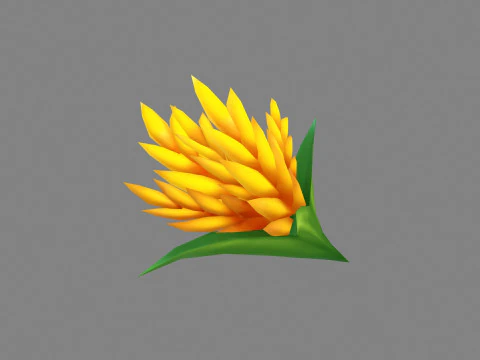 Cartoon ears of wheat - harvest - Farmland crops 3D Model