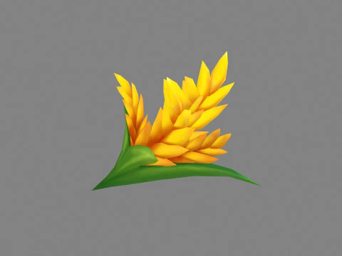 Cartoon ears of wheat - harvest - Farmland crops 3D Model